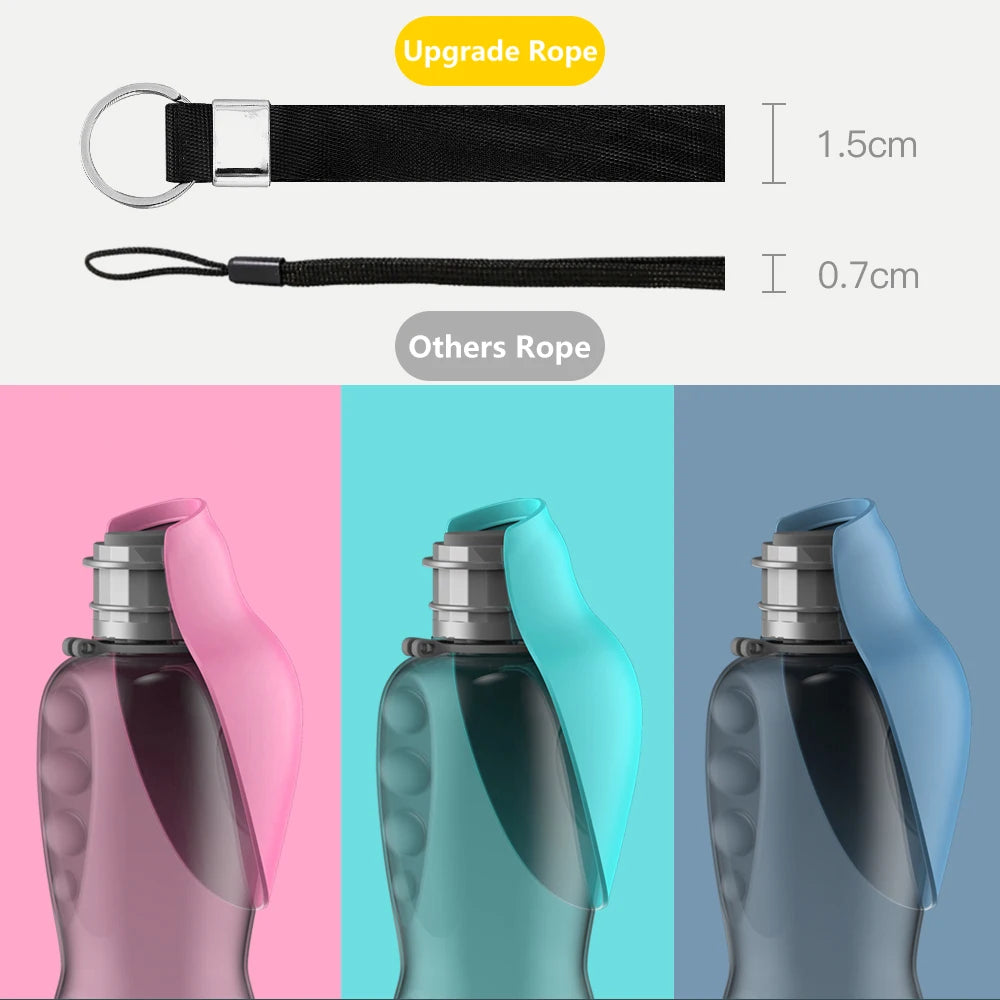 Golden Snout portable dog water bottle wide mouth opening easy to clean